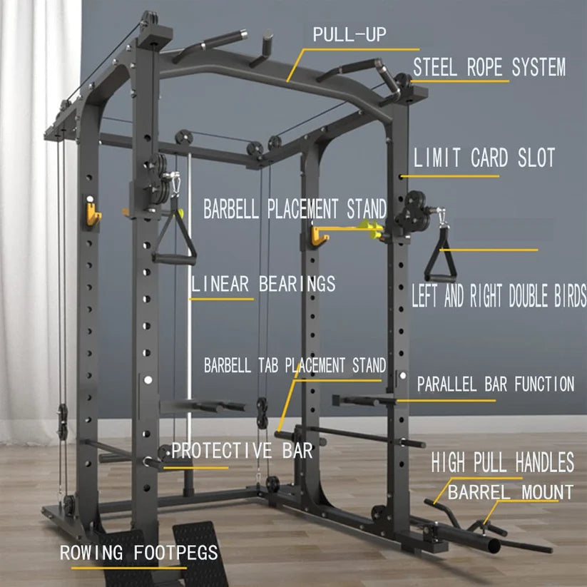Multifunctional Power Cage Squat Rack