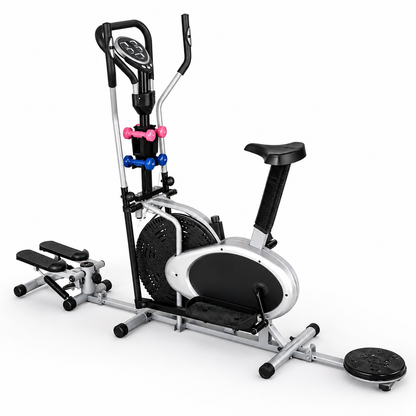 Elliptical Trainer with Stepper and Waist Trimmer