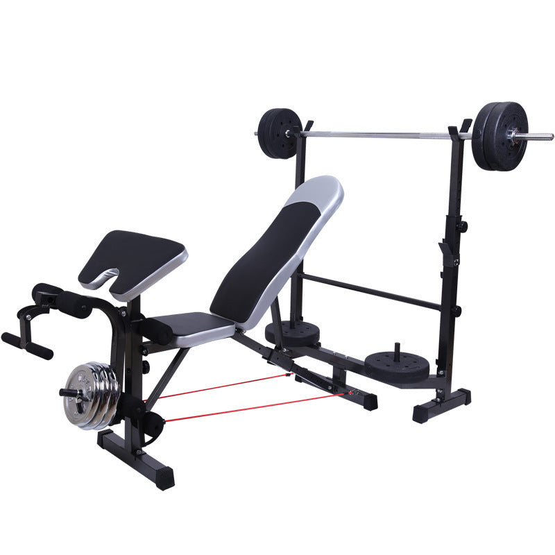 Multi-Function Gym Bench – Leather Push-Up & Weight Bench