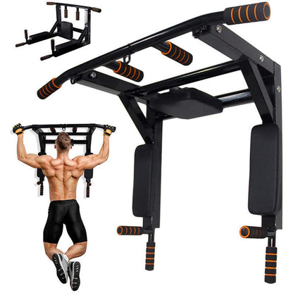 Wall Pull-Up Bar & Dip Station