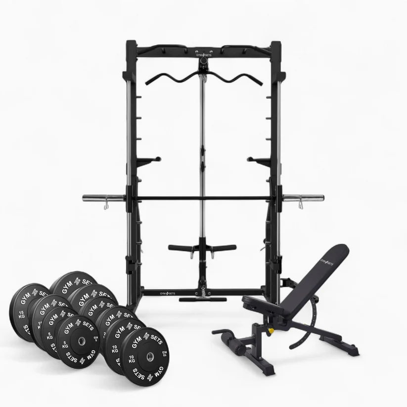 Semi Commercial Power Rack with Smith Machine & Cable System