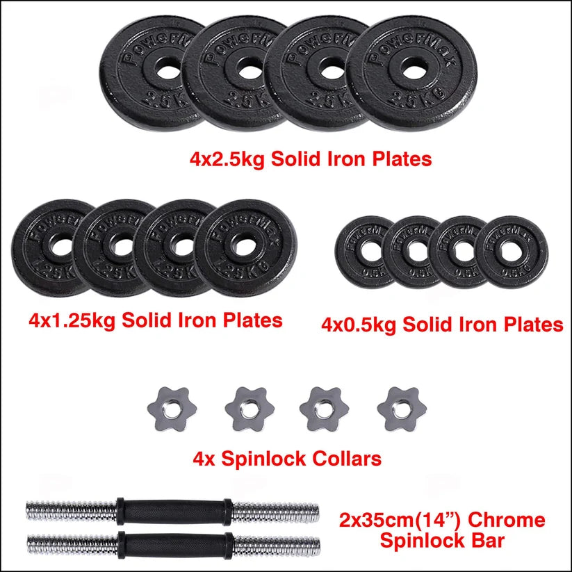 20kg Adjustable Dumbbell Set